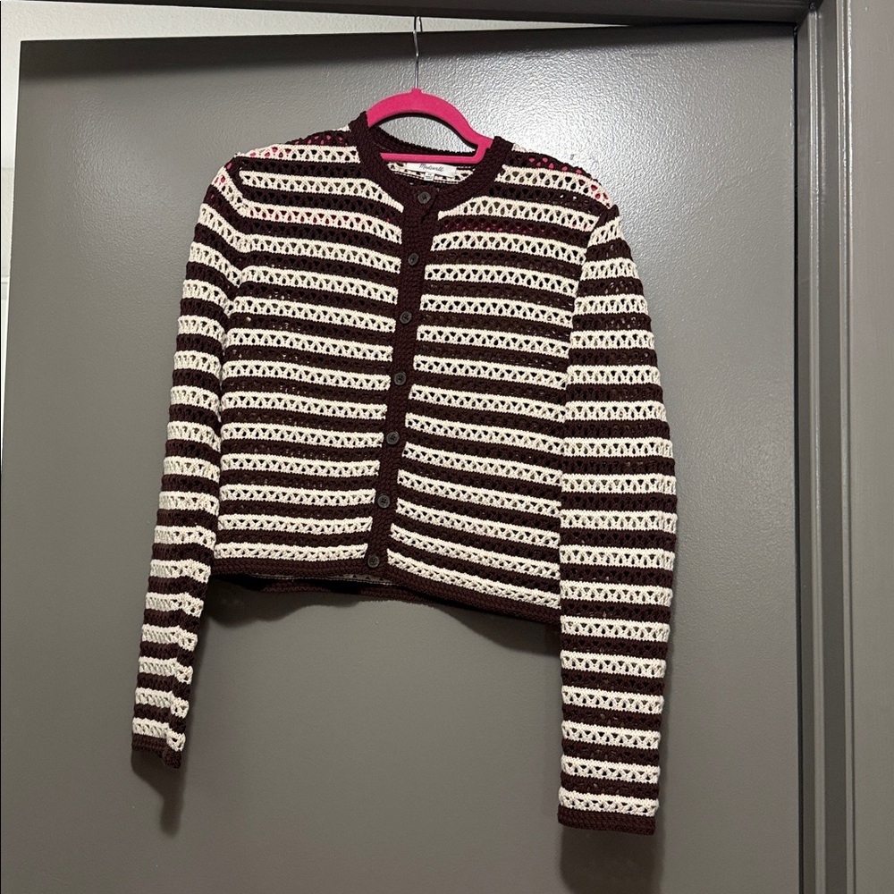 Madewell Open-Stitch Crewneck Sweater - Picture 7 of 9